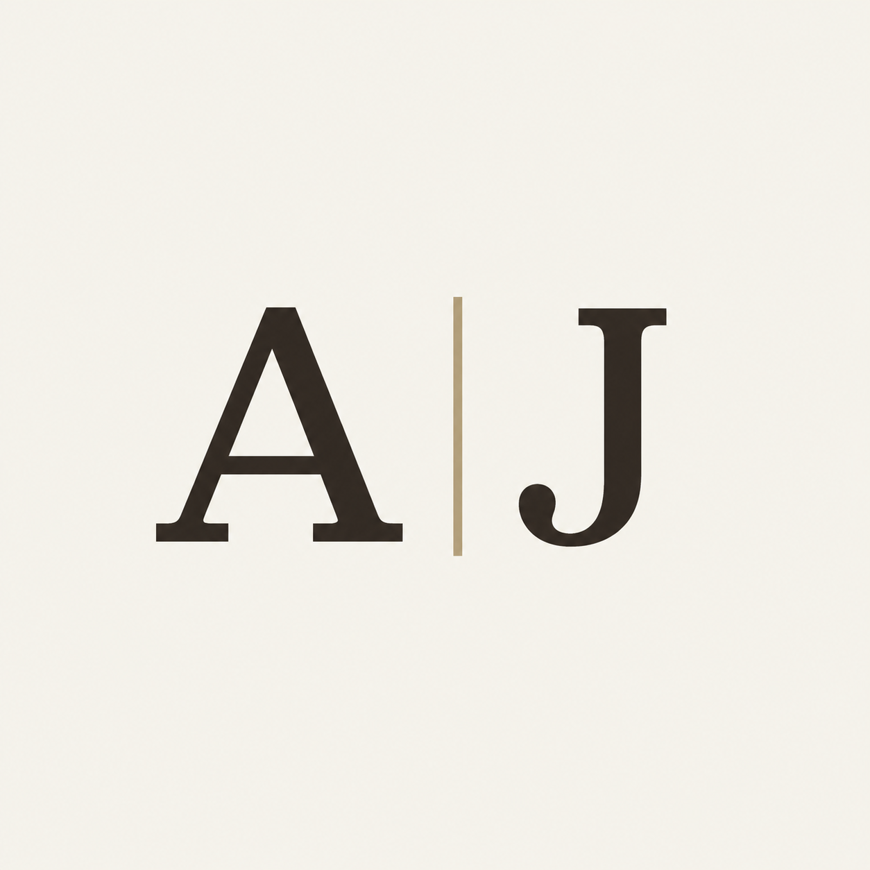 Anastassov Journal AJ monogram